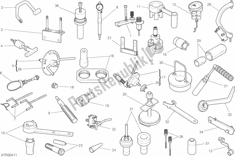 All parts for the Workshop Service Tools, Engine of the Ducati Monster 821 Stealth 2020